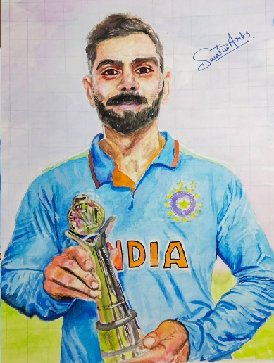 Custom Virat Kohli Art